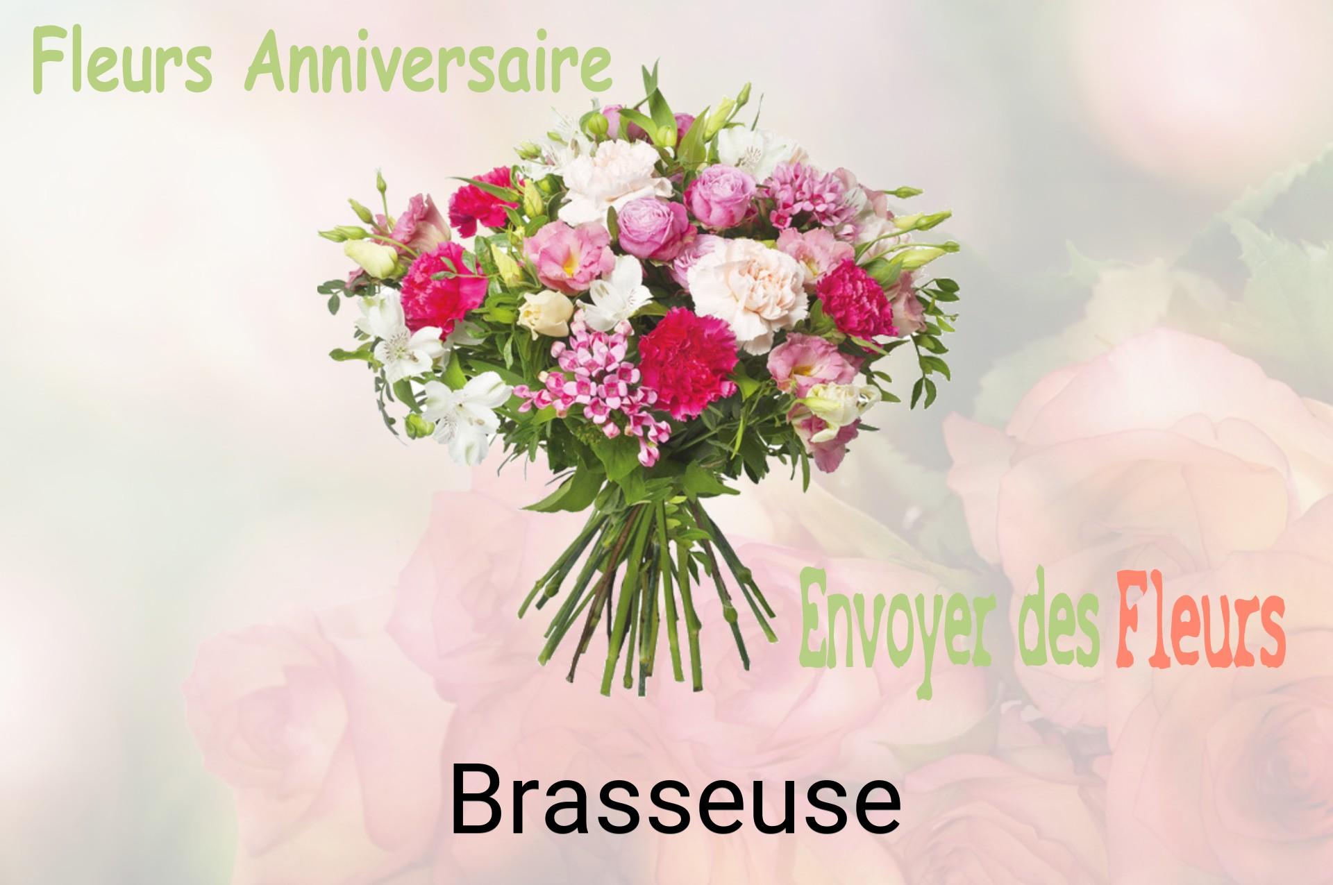 Bouquet de fleurs d’anniversaire livré à Brasseuse